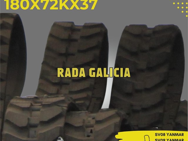 CADENAS DE GOMA PARA MINI EXCAVADORA medidas 180X72KX37