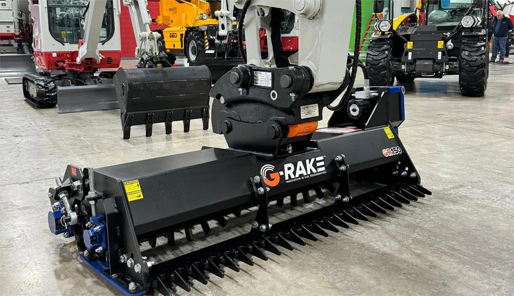 Conoce las gamas de implementos para excavadoras G-Rake
