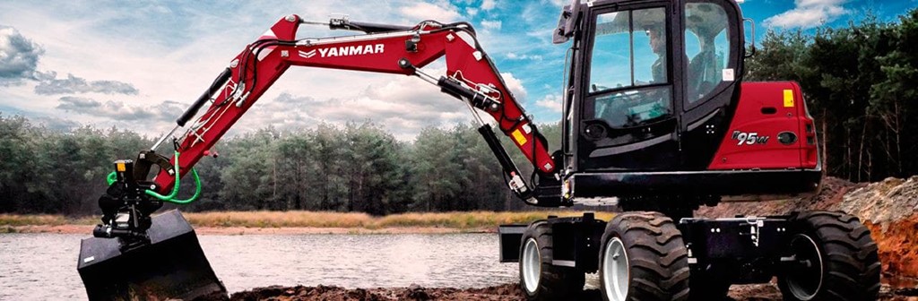 ¿Conoces las excavadoras de ruedas de Yanmar?