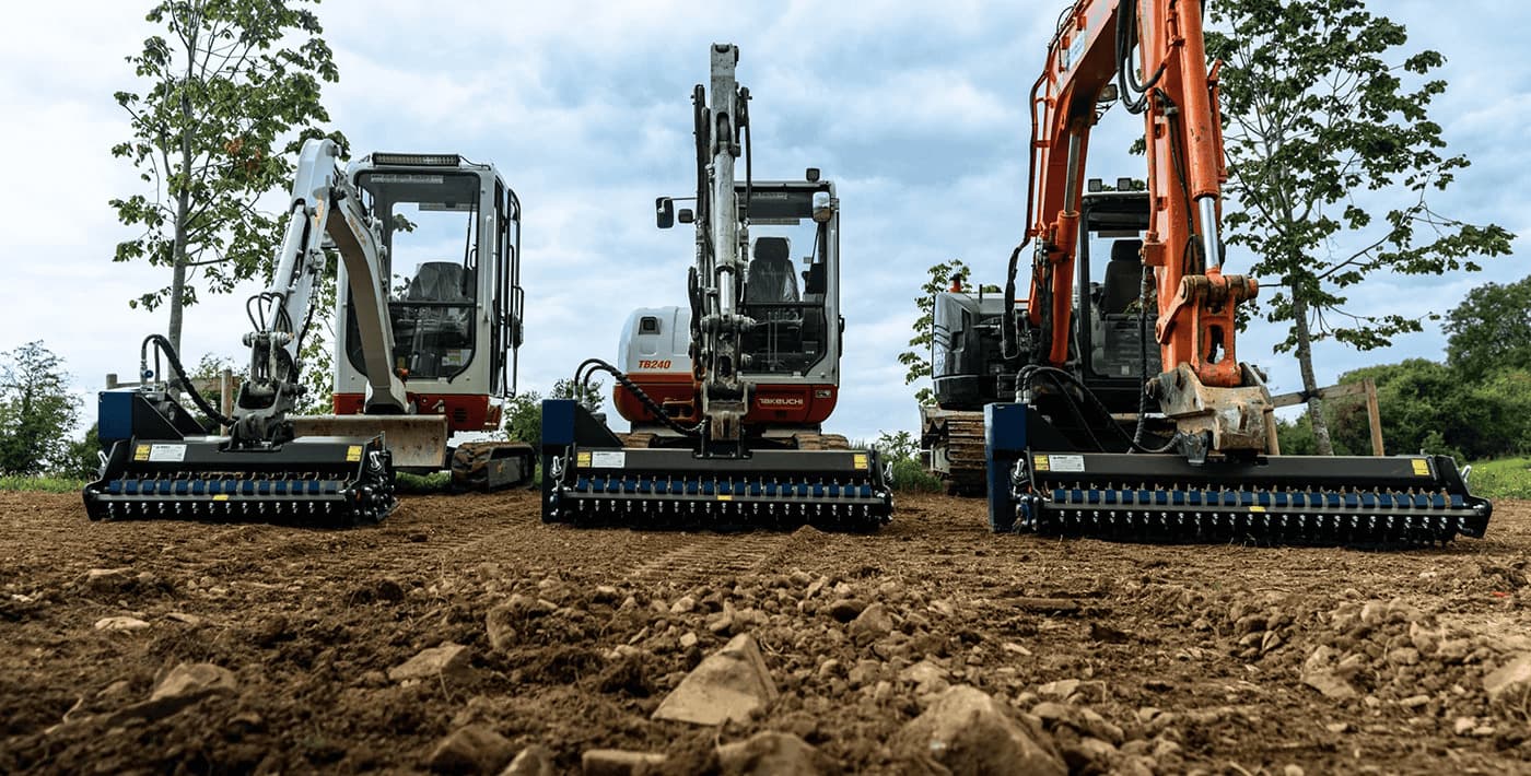 Distribuidor máquinas de construcción G-Rake en Galicia