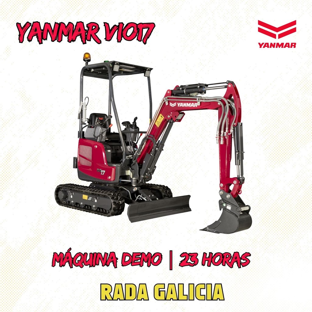 Foto 1 Miniexcavadora Yanmar ViO17 |máquina demo con 23 horas