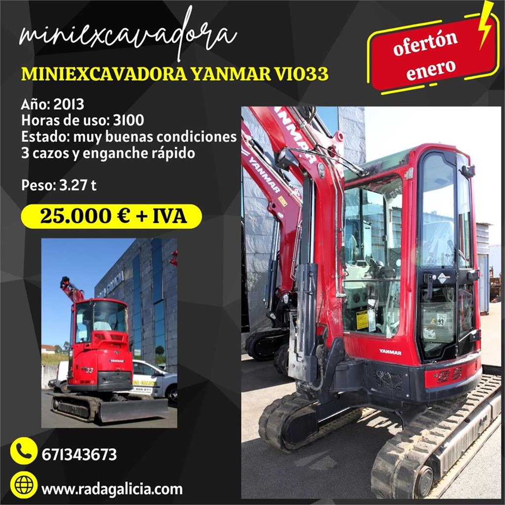 Foto 2 Miniexcavadora Yanmar ViO33 | VENDIDA 