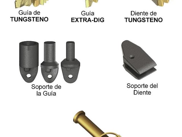 Piezas de Desgaste de TUNGSTENO y EXTRA-DIG para ahoyador