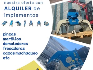 Rada Galicia lanza su servicio de alquiler de implementos hidráulicos